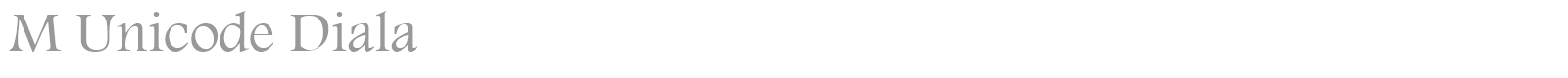 M Unicode Dawlat font preview